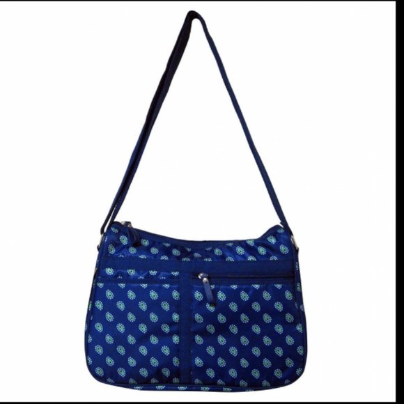 Laura Scott Handbags - Laura Scott Women's Paisley Crossbody Bag Blue